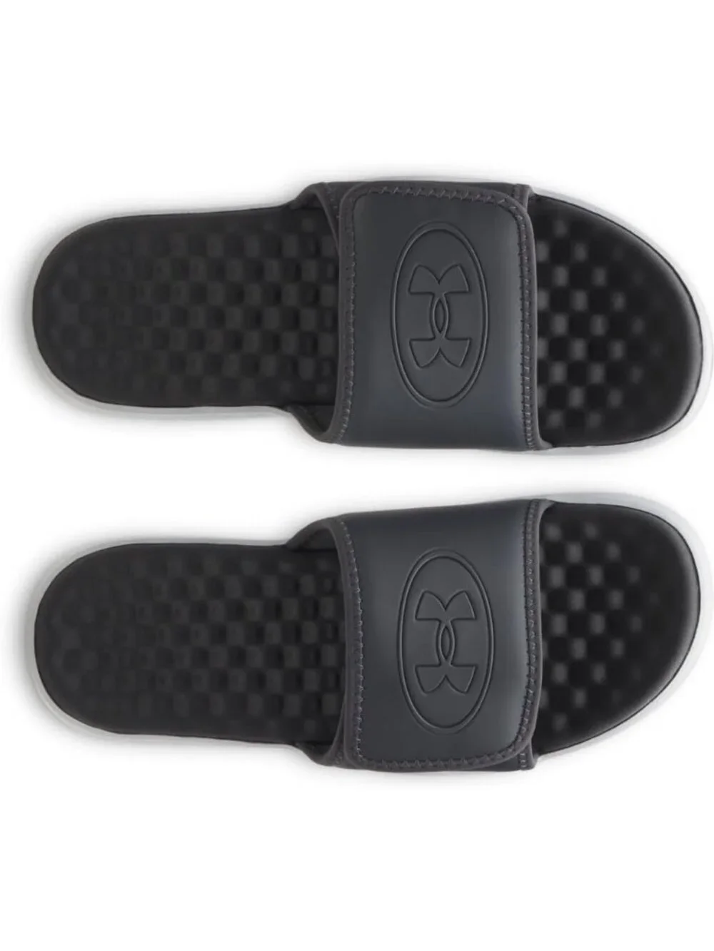 Men's Black Solid Ignite Pro Slide Comfort Soft Rubber Slip On Flat Sandal Shoes